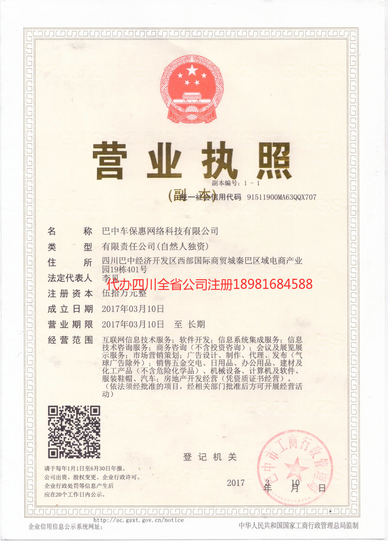 高坪高坪车保惠网络科技有限公司