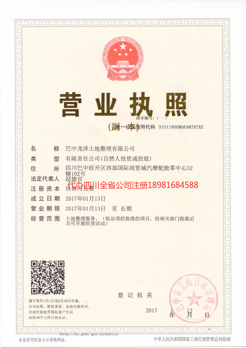 高坪高坪龙泽土地整理有限公司